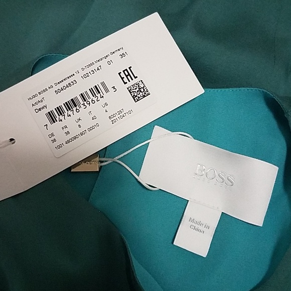 Boss Dewy Layered Handkerchief Hem Dress - Picture 8 of 8